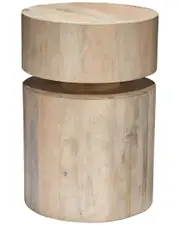 Jamie Young Dylan Wooden Round Side Table