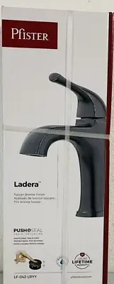 Ladera Single-Hole Single-Handle Bathroom Faucet in Tuscan Bronze by Pfister