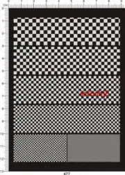 1/43 1/24 1/12 Black Clear chequered flag Grid danger caution Model Decal