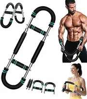 Twister Arm Trainer, 66-110lb Adjustable Chest Workout Equipment, Upper Body Strength Training Machine, Portable Spring Resistance Home Fitness Equipment, Detachable Design Fitness Anywhere