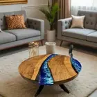 Handmade Epoxy Table – Resin Art Coffee Table – Unique Wooden Accent Table