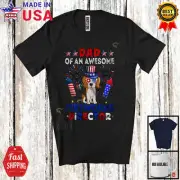 Dad Of An Awesome Fireworks Director, Lovely 4th Of July Beagle, Patriotic Shirt