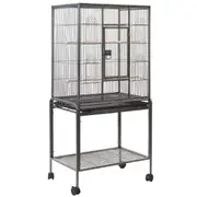 YES4PETS 135cm Bird Cage Parrot Aviary Pet Stand-alone Budgie Perch Castor Wheels