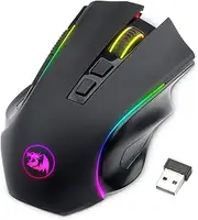 Redragon M602 Wireless Gaming Mouse RGB Backlit, Rechargeable, 7 Programmable Buttons, 4000 DPI for Windows PC Gamers