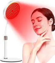 Devowellte Red Light Therapy for Face and Neck, 660nm Red Light Therapy Lamp with Adjustable Height Stand, 140LEDs Therapy Red Light for Body