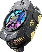 Cell Phone Cooler for Gaming Black Shark FunCooler 4 Pro, 27W Mobile Phone Cooling Fan with Sleep Timer/Fan Speed Settings for 2.59-3.46 inches iPhone/Android Heatsink, Cellphone Radiator RGB Light