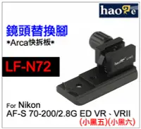 在飛比找Yahoo!奇摩拍賣優惠-＠佳鑫相機＠（全新）Haoge號歌LF-N72鏡頭替換腳(快