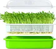 Seed Sprouter Tray BPA Free PP Soil-Free Big Capacity Healthy Wheatgrass Grower
