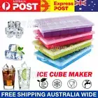 1~4pcs Silicone 24 Grids Ice Cube Tray With Lid Mold Maker Tool Square Mould MEL