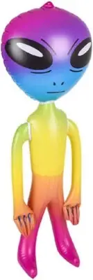 36" Galaxy Alien INFLATE (Vinyl) Inflatable Huge Alien Figures Hang Tag