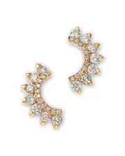 Bloomingdale's Fine Collection Diamond Ear Climbers in 14K Yellow Gold, 0.56 tcw