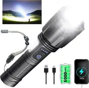 Rechargeable Flashlights High Lumens, Super Bright Flashlight 9000000 Lumens