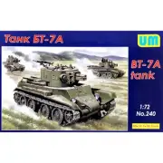 UNIMODELS UM 240 Plastic scale models kit Scale 1:72 Tank BT-7A modelling kit