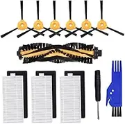 Electropan Deebot n79s Replacement Parts Main Brush + Side Brush + Filters, Deebot Replacement Parts for DN622.11 DN622.31 N79 N79s N79SE N79W Deebot 500
