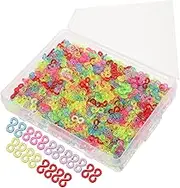 KAILIKETIY Diy Accessories Kit Loom Band Connectors Bracelet Hooks Plastic Clips for Creative Making