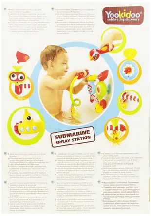 預購 美國帶回 Yookidoo 歡樂潛水艇大眼機器娃娃花灑洗澡玩具組合 孩童周歲禮物組 生日禮物 精緻盒裝 限時特賣