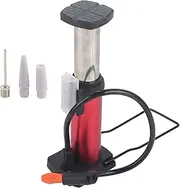 Bike Pump, Aluminum Alloy Mini Portable Bike Foot Pump Floor Inflator Pump Bike Tire Pump Mini Bike Pump 17.7inch Air Hose Length for American and France Air Valve/308
