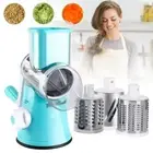 Rotary Cheese Grater Vegetable Slicer Manual Cheese Shredder Chopper Cutter 3in1