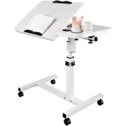 Height Adjustable Sit Stand Laptop Desk Computer Table 2 Boards Free Standing