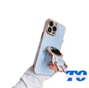 ASTRONAUT SILICONE PHONE CASE KICKSTAND FOR IPHONE 12,13,14 PRO AND PRO MAX.