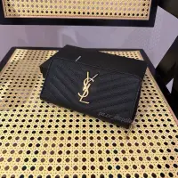 在飛比找蝦皮購物優惠-Saint Laurent   YSL經典拉鍊長夾 Mono