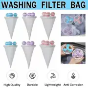 Catcher Mesh Pouch Laundry Tool Floating Lint Hair Washing Machine Filter Bag AU