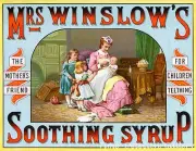 Mrs. Winslow's Soothing Syrup Ad - Historic Advertising Print