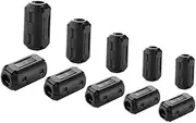 Angoily 5Sets VGA Line Noise Filtering Magnetic Ring Ferrite -on Noise Filters for USB Phone Power Cord