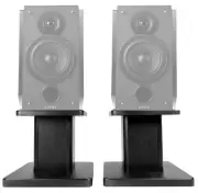 (2) 8” Black Bookshelf Speaker Stands For Edifier R1850DB Bookshelf Speakers