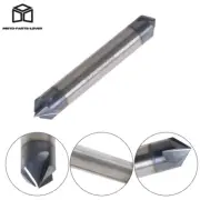 90 Degree 3/8" 4 Flute Carbide Chamfer Mill - Double End - Tialn Coated