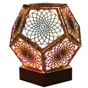 Bohemian Light, LED Atmosphere Lamp with Hollow Flower Pattern Waterproof Lamp