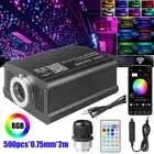 500Pcs 2M Car Headliner Star Light Kit Roof Remote Fiber Optic Ceiling Lamp AU