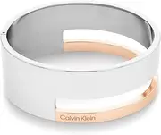 [Calvin Klein] 35000675 Women's Bangle Bracelet, Stainless Steel, 小, Stainless Steel, No Gemstone