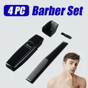 Ozoffer 4Pcs Electric Razor Shaver Waterproof Cordless Trimmer Comb Bald Head Travel Kit