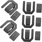 MERRYHAPY 5pcs Slipper Rack Instrument Panel Cork Special-shaped Cutting Board Tinplate Buttons Commemorative Buttons Aprons Spare Cork Heart-shaped Pins Hook Carbon Steel Grey