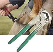 Horse Hoof Farriers Nipper(8inch /20cm), Multipurpose Hoof Trimmer, End Cutting Pliers, Hoof Cutters Portable, for Goats Sheep Pig Cattle Horses Cow,Green