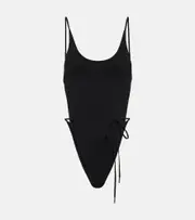 [Saint Laurent] Saint Laurent Open-back swimsuit UK 14 black
