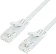 Holic LC50-038FW UTP Category 6A Flat LAN Cable 5m White