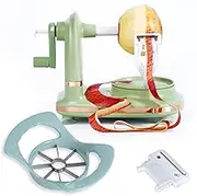 Soft Home Upgraded Plastic Apple Peeler, Pear Peeler and Apple Slicer Corer with Stainless Steel Blades(one backup blade included)