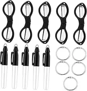 Parliky Tools 15pcs Scissors Nurse Marker Pens Mini Portable Folding Safety Colorful