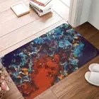 Metallic Ocean Bath Mat Blues Bath Mat Doormat Kitchen Carpet Balcony Rug Home