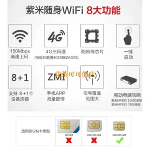 【現貨】ZMI小米 紫米MF885三網通4G無線路由器移動電源MF855全網通4G隨身wifi