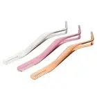 Anti-Static Eyelash Comb Tweezers DIY Lashes Extension Tools for Self-grafting