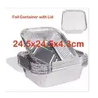 ALUMINIUM FOIL CONTAINERS LIDS Tray Container BBQ Takeaway Roasting SQUARE BULK