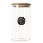 Lemon & Lime Camden Clear Glass 1.2L Container Jar/Storage Canister w/Bamboo Lid