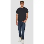 Replay Mens Cotton Basic Tee hirt Pocket T-hirt Blue