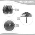 Fireplace Flue Brush Pipe Cleaning Brush For Home Safety Internal Cleaning