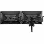 Atdec Desk Mount for Monitor, Flat Panel Display, Curved Screen Display - Black - Landscape/Portrait - Height Adjustable - 2 Display(s) Supported - -