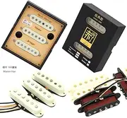 Alnico 5 Vintage Single Coil Pickups SSS Set for Stratocaster Electric Guitar Aged White Black G95 57&62 SSS