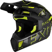 FXR Clutch Evo 2023 Snowmobile Helmet, black-yellow, Size XS for Men Black Yellow